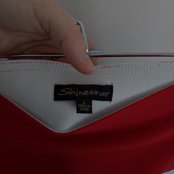 Bodycon Red Skirt - Picture 2 of 2